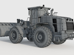Caterpillar 966L Wheel Loader Model 3D