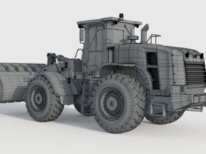 Caterpillar 966L Wheel Loader 3D Model