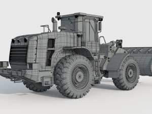Caterpillar 966L Wheel Loader Model 3D