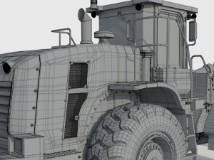 Caterpillar 966L Wheel Loader Model 3D