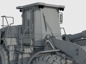 Caterpillar 966L Wheel Loader 3D Model