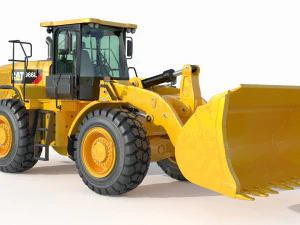 Caterpillar 966L Wheel Loader 3D Model