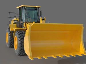 Caterpillar 966L Wheel Loader 3D Model