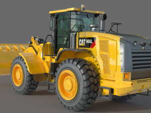 Caterpillar 966L Wheel Loader Model 3D