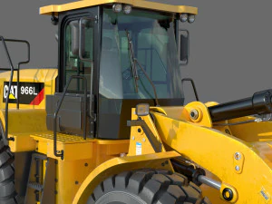 Caterpillar 966L Wheel Loader 3D Model