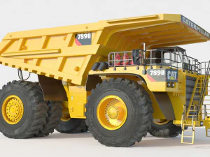 Caminh&atilde;o de minera&ccedil;&atilde;o Caterpillar Cat 798D Modelo 3D