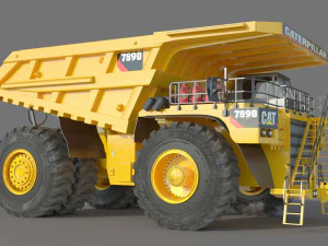 Caminh&atilde;o de minera&ccedil;&atilde;o Caterpillar Cat 798D Modelo 3D