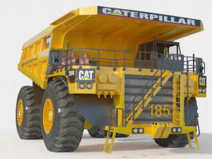 Caminh&atilde;o de minera&ccedil;&atilde;o Caterpillar Cat 798D Modelo 3D