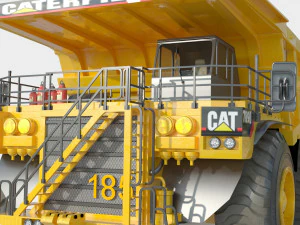Caminh&atilde;o de minera&ccedil;&atilde;o Caterpillar Cat 798D Modelo 3D