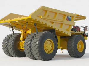 Caminh&atilde;o de minera&ccedil;&atilde;o Caterpillar Cat 798D Modelo 3D