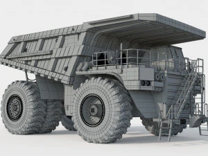 Caminh&atilde;o de minera&ccedil;&atilde;o Caterpillar Cat 798D Modelo 3D
