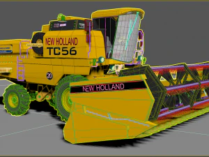 New Holland TC59 Harvester 3D Model