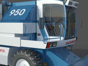 Yenisei 950 Combine Harvester Modello 3D