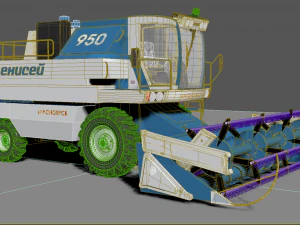 Ceifeira-debulhadora Yenisei 950 Modelo 3D