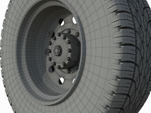 Truck wheel 03 3D Модель