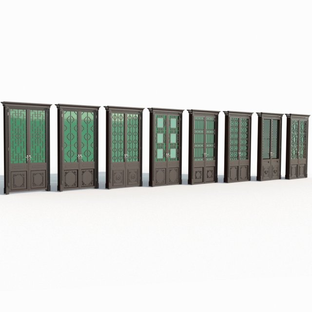 Doors interior 06 3D Model .c4d .max .obj .3ds .fbx .stl .blend 