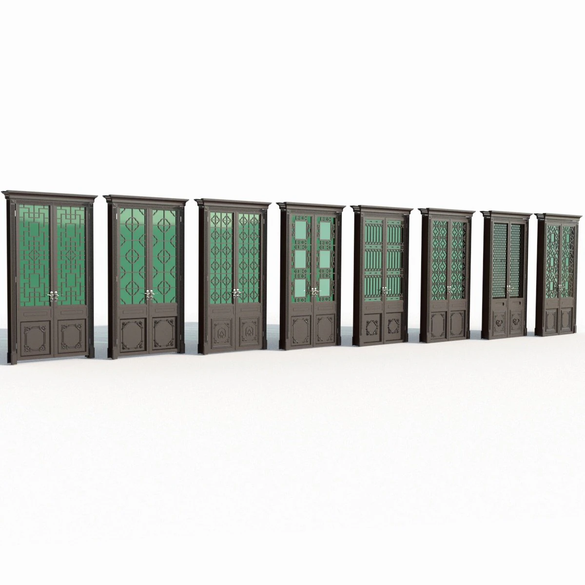 Doors interior 06 3D Model .c4d .max .obj .3ds .fbx .stl .blend