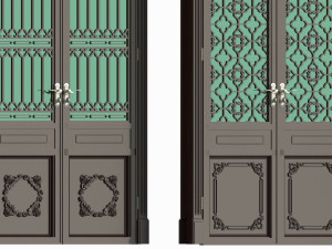 Doors interior 06 3D Model