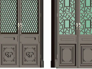 Doors interior 06 3D Model