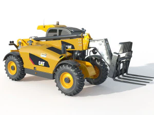 Movimentatore telescopico Caterpillar Cat TH255C Modello 3D