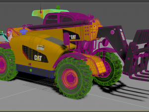 Caterpillar Cat Telehandler TH255C Model 3D
