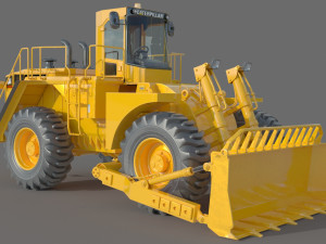 Caterpillar Cat 844 Wheel Dozer Modèle 3D