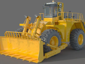 Caterpillar Cat 844 Wheel Dozer 3D Model