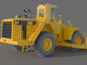 Caterpillar Cat 844 Wheel Dozer 3D Model
