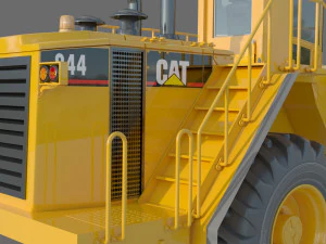 Caterpillar Cat 844 Wheel Dozer 3D Model