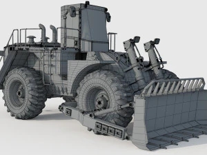 Caterpillar Cat 844 Wheel Dozer 3D Model