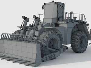 Caterpillar Cat 844 Wheel Dozer 3D Model