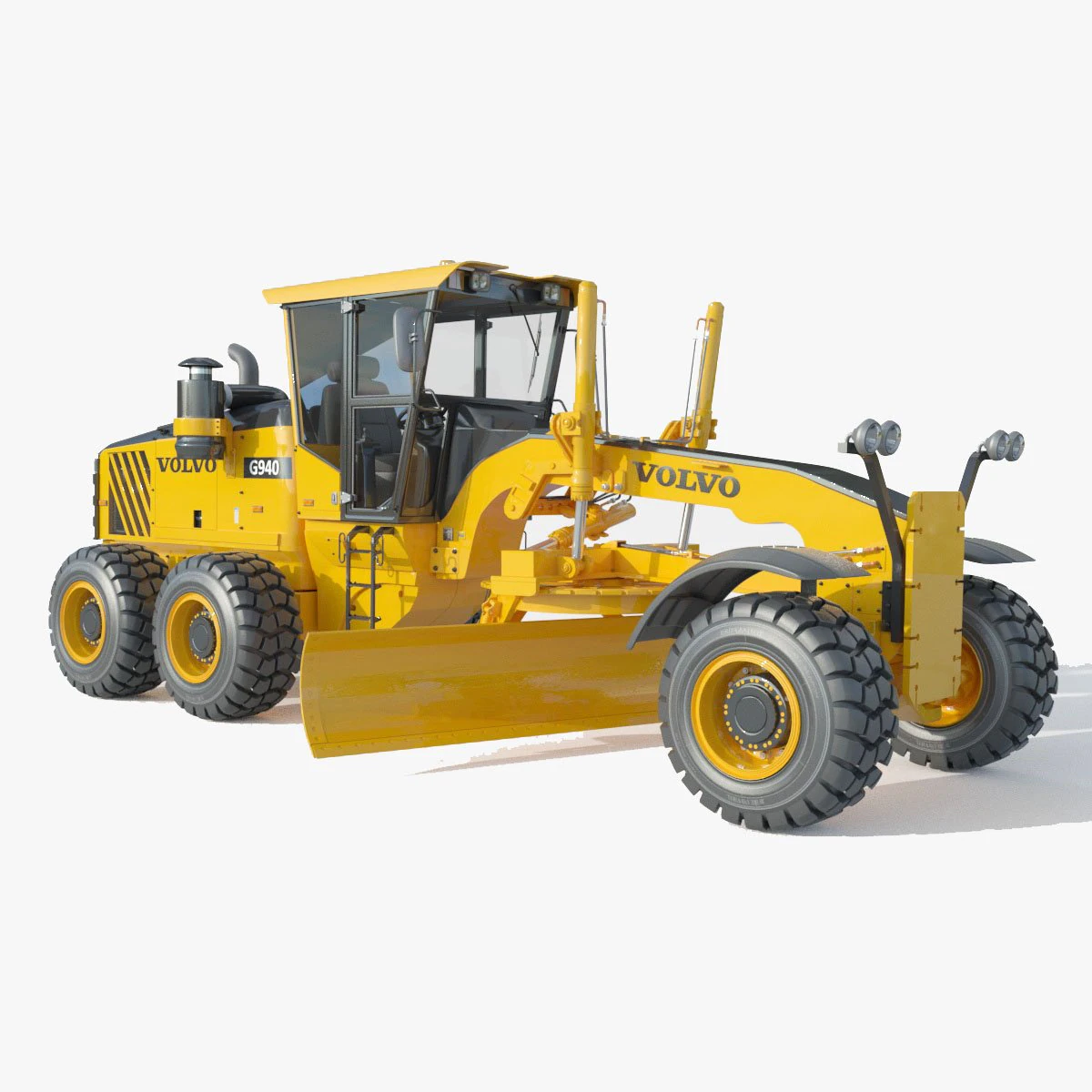 Volvo G940 Grader 3D Model .c4d .max .obj .3ds .fbx .stl .blend 