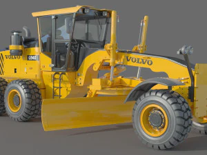 Volvo G940 Grader 3D Model