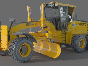 Volvo G940 Grader 3D Model