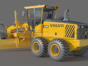 Volvo G940 Grader 3D Model