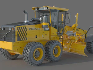 Volvo G940 Grader 3D Model