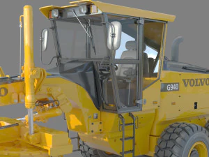 Volvo G940 Grader 3D Model