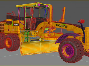 Volvo G940 Grader 3D Model