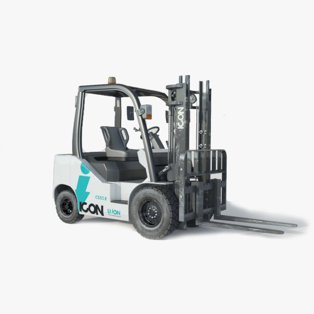 Icon LI-ION CS30E Forklift 3D मॉडल .c4d .max .obj .3ds .fbx .stl .blend 