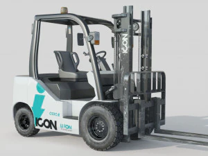 Icon LI-ION CS30E Forklift 3D Model