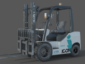 Icon LI-ION CS30E Forklift 3D मॉडल