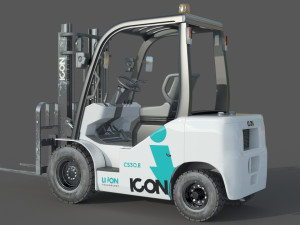 Icon LI-ION CS30E Forklift 3D मॉडल