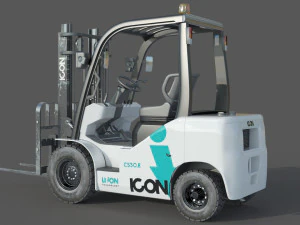 Icon LI-ION CS30E Forklift 3D Model