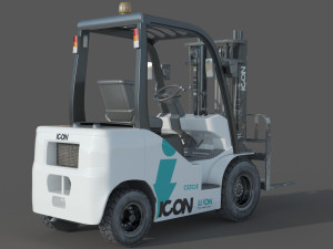 Icon LI-ION CS30E Forklift 3D मॉडल