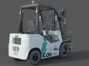 Icon LI-ION CS30E Forklift 3D Model