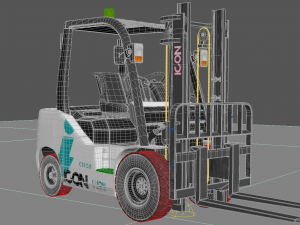 Icon LI-ION CS30E Forklift 3D मॉडल