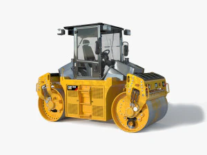 Rullo Caterpillar Cat CD8 Modello 3D