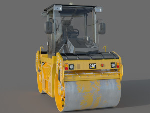 Caterpillar Cat CD8 Roller 3Dモデル