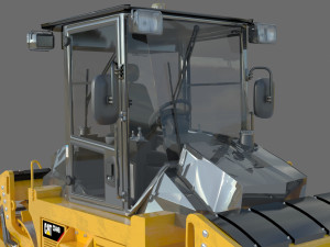 Caterpillar Cat CD8 Roller 3Dモデル