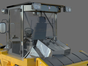 Caterpillar Cat CD8 Roller 3Dモデル